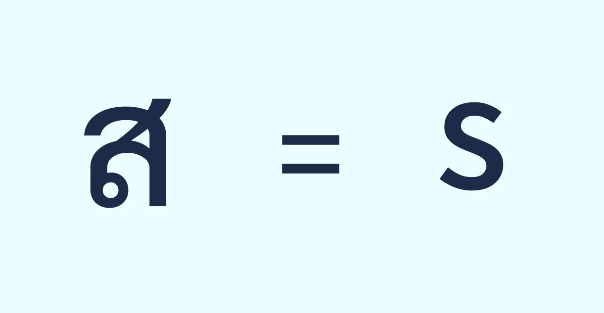 Thai consonant S example